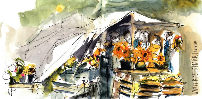 Lebendiges Urban Sketching