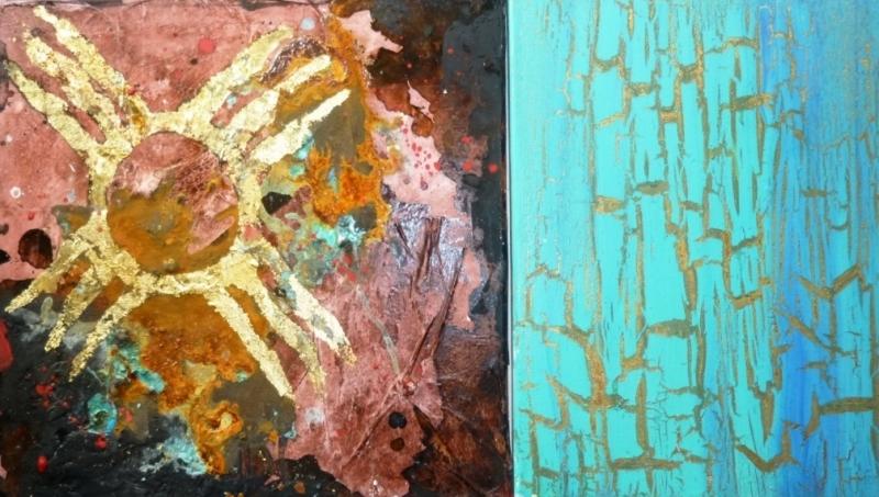 Die Mischung macht's: Experimentieren mit Patina, Lack und Rost