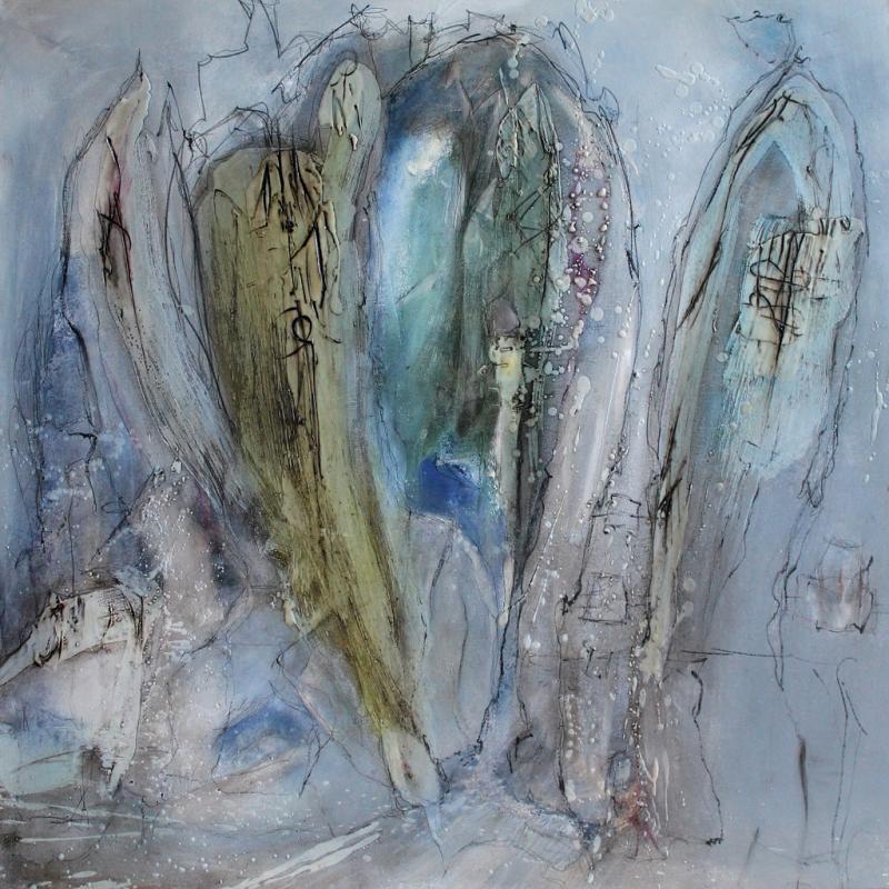 Experiment mit Wachs auf Acryl