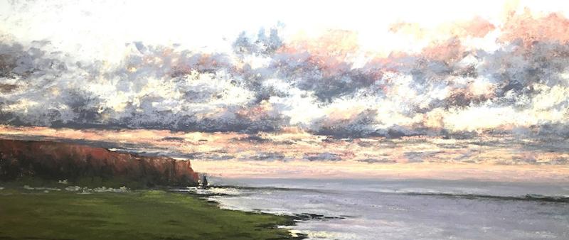 Nordische Landschaft in Pastell