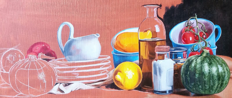 Faszination realistische Ölmalerei - Farben entdecken! Extra lang!